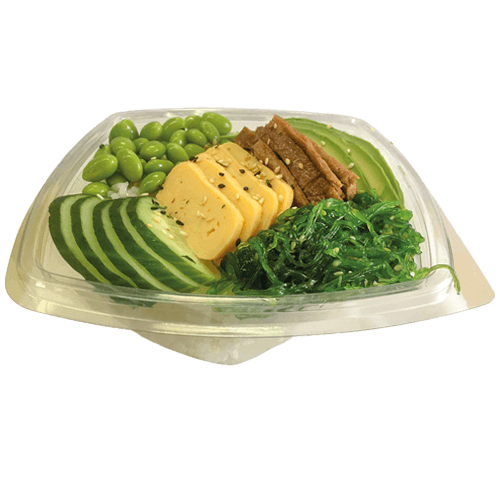 Cheering veggie girls bowl