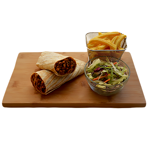 Chicken shoarma wrap menu box