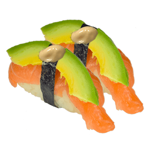Sake avocado nigiri