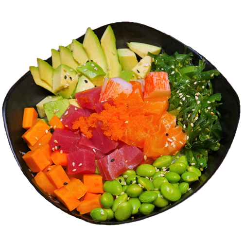 Poké bowl sake