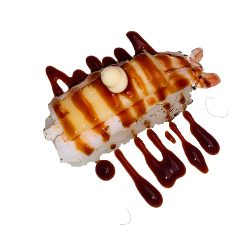 Nigiri flamed cheese ebi