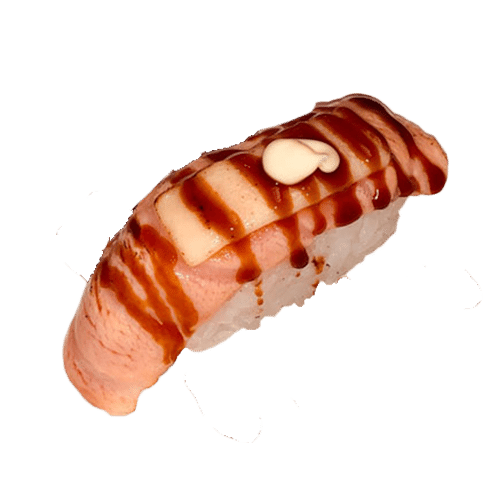 Nigiri flamed cheese salmon