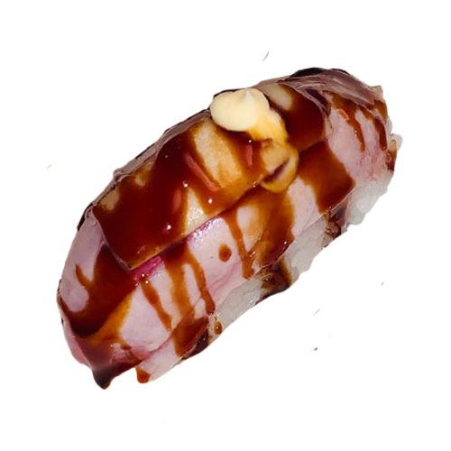 Nigiri flamed cheese tuna