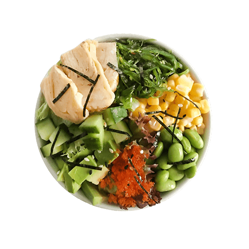 Poké bowl vegetarian