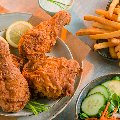 American fried chicken menu