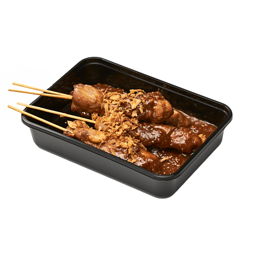 4 skewers of chicken satay