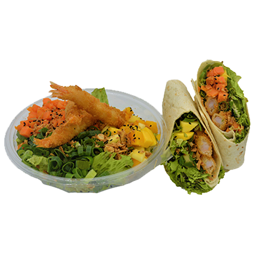 Nani mango shrimp salad or wrap
