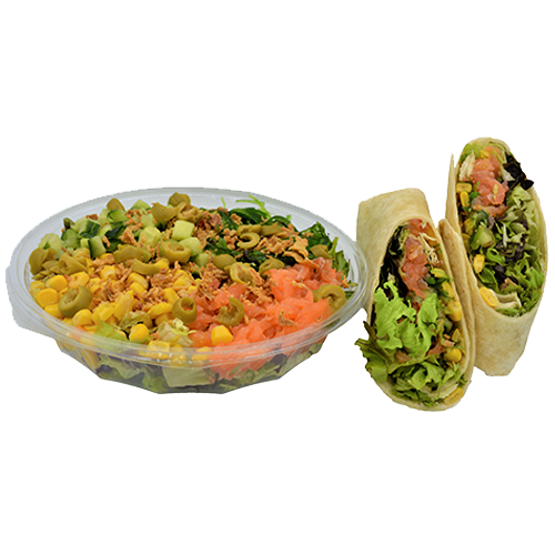 Wiki smoked salmon salad or wrap