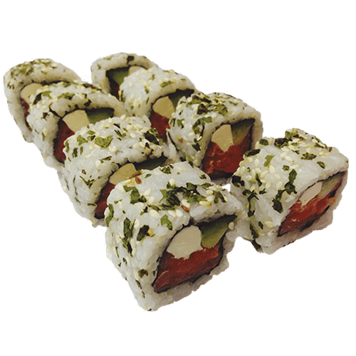 Uramaki sake cheese roll