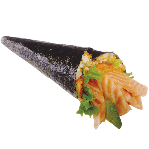 Temaki sake hand roll