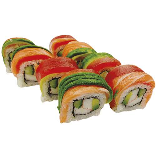 Uramaki rainbow roll