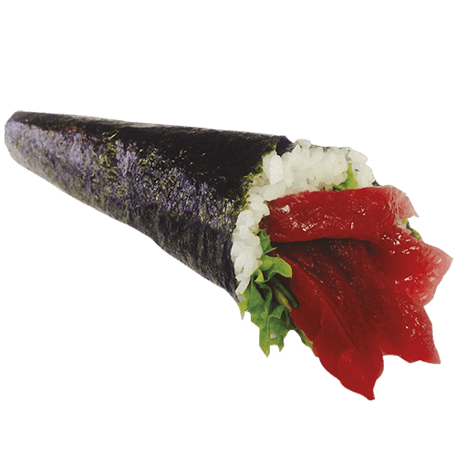 Temaki maguro hand roll