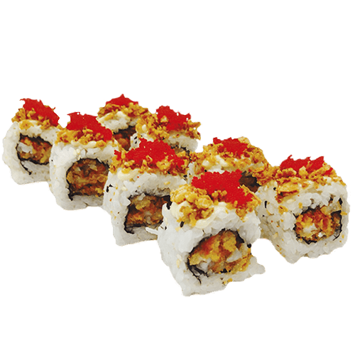 Crispy soft shell crab outside roll