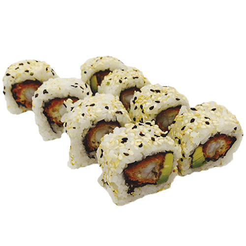 Uramaki tempura ebi roll