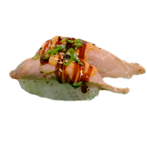 Flaming tuna nigiri