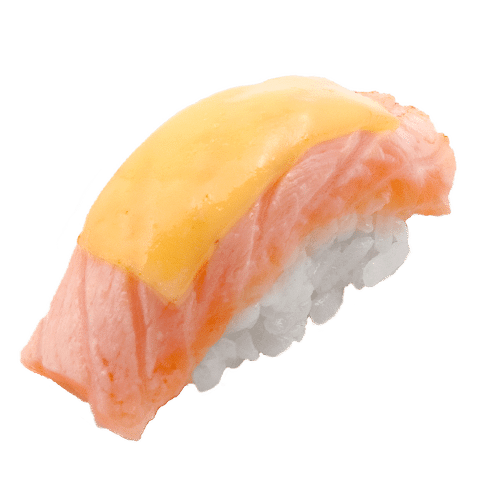 Salmon cheese nigiri