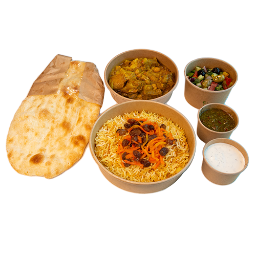 Complete lamb kurma dish