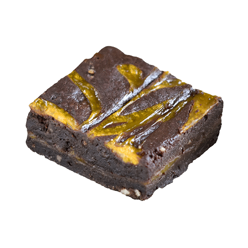 Vegan orange brownie