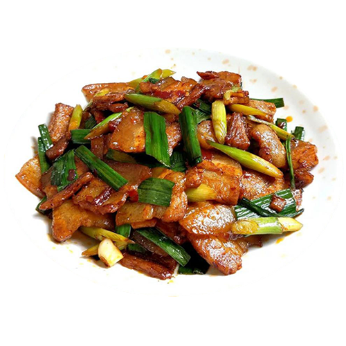 Double cooked pork slices