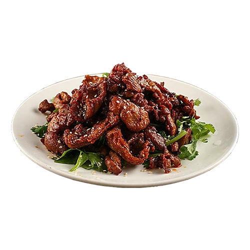 Fried lamb with cumin