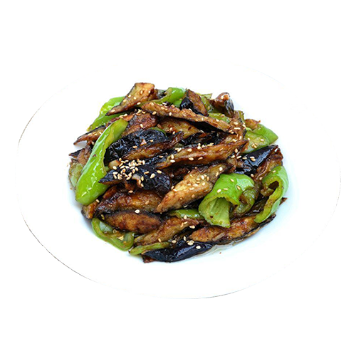 Saáted eggplant with fish flavoer