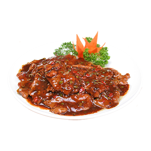 Sautéed beef fillet with black pepper