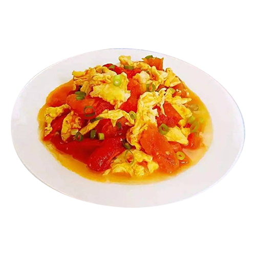 Scrambled eggs with tomatoes