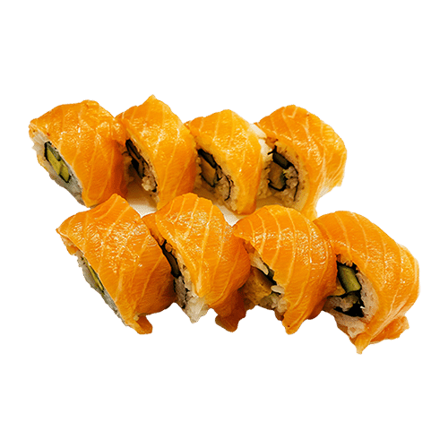 Soft shell zalm roll