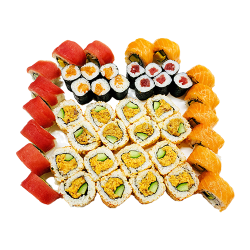 Soft shell zalm en tonijn box
