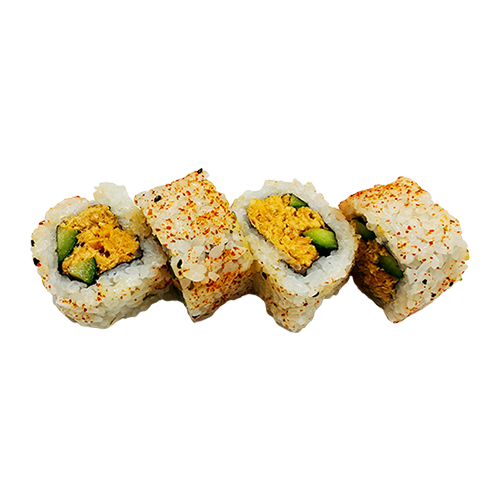 Spicy salmon mousse maki