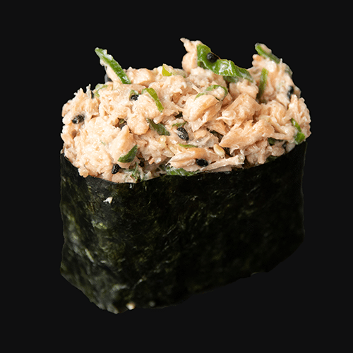 Salmon salad gunkan