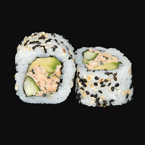 Salmon salad roll