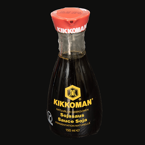 Soy sauce bottle red