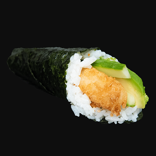 Tempura ebi hand roll