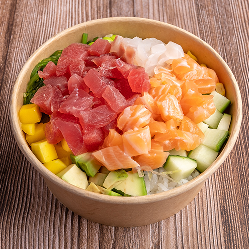 Poké bowl sashimi