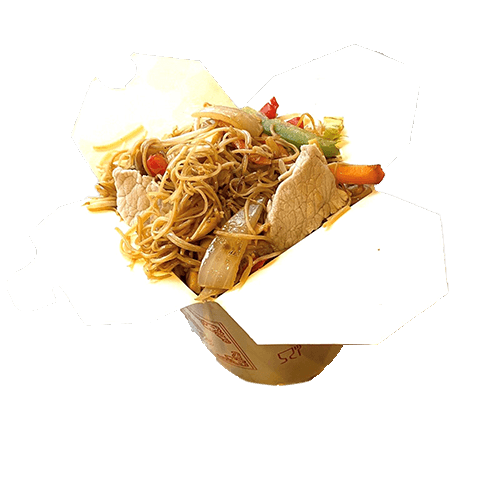 Chow mein with pork