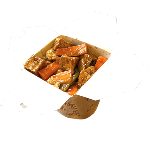 Fried tofu noodle box