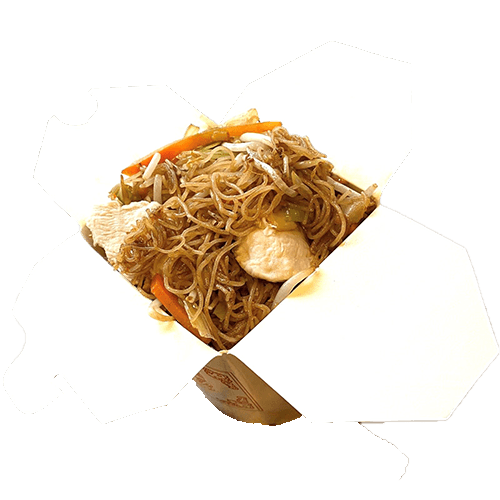 Noodles with chicken and vegetables