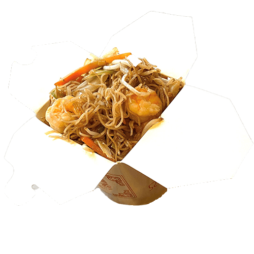 Noodles with shrimp and vegetables