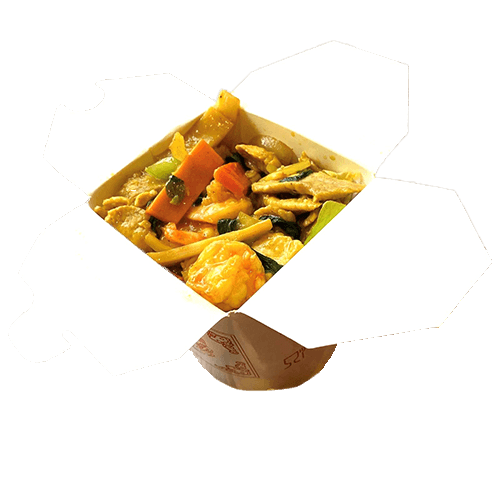 Spicy curry noodle box