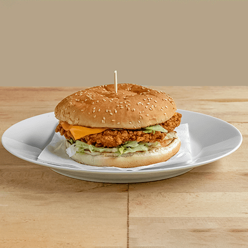 Crunchy chicken cheese burger XL