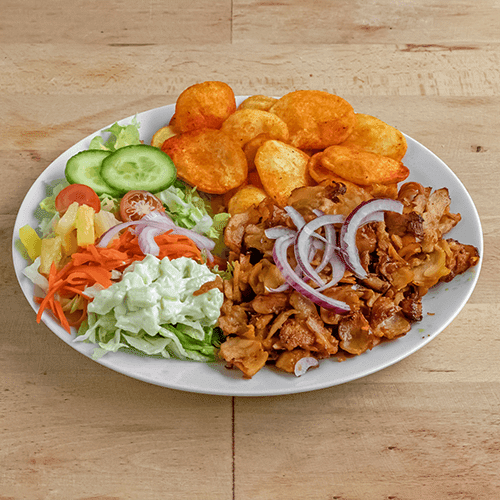 Döner kebab klein schotel