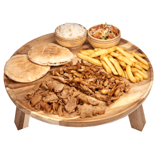 Döner en kipshoarma plate