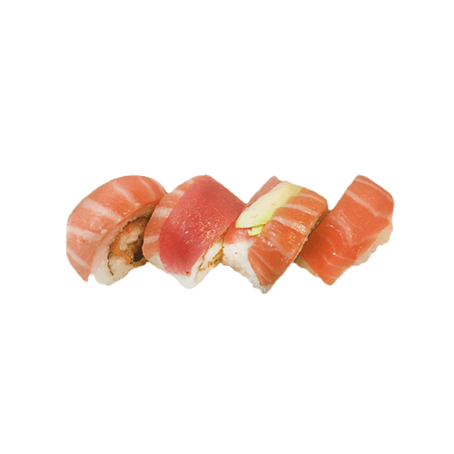 Rainbow garnalen specialmaki 4 stuks