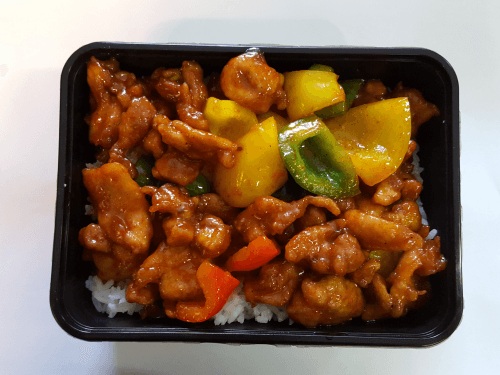 Spicy chicken bento