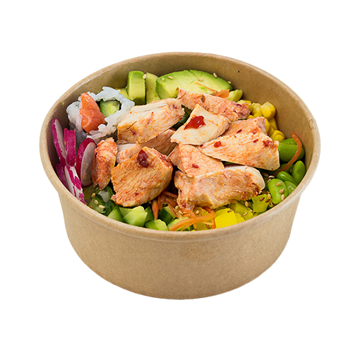 Poké bowl chicken