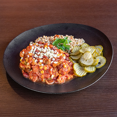 Chilli con carne z kurczakiem z dodatkiem sera mozzarella 300g