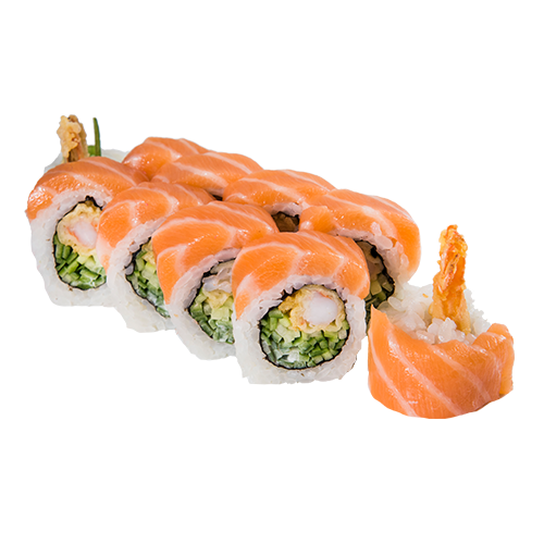 California Gold krewetka tempura owinięta łososiem