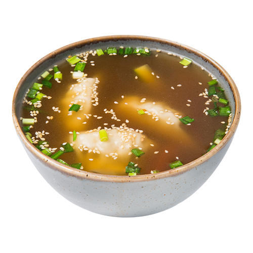 Zupa warzywna z pierożkami Won Ton