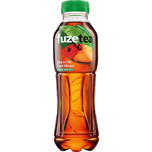 FuzeTea brzoskwinowa z czarną herbatą i hibiskusem 0,5l